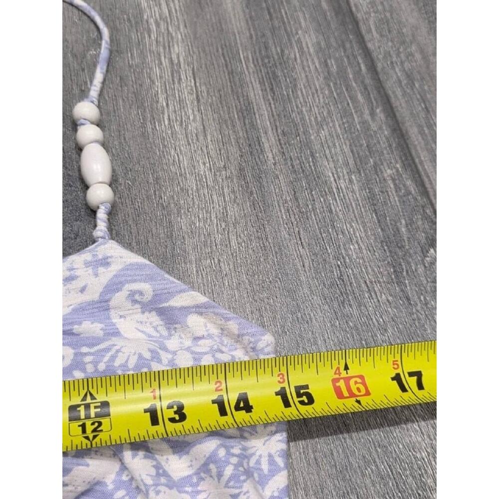 Tommy Bahama cotton halter preppy Y2K babydoll Dress Blue Small A006133 - Picture 5 of 7